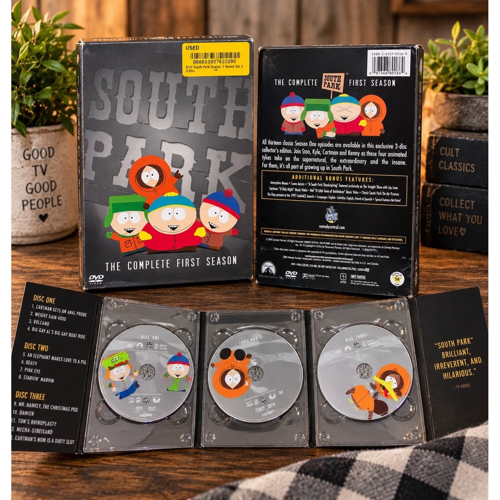 South Park The Complete First Season DVD 3-Disc Collector Edition Comedy Central